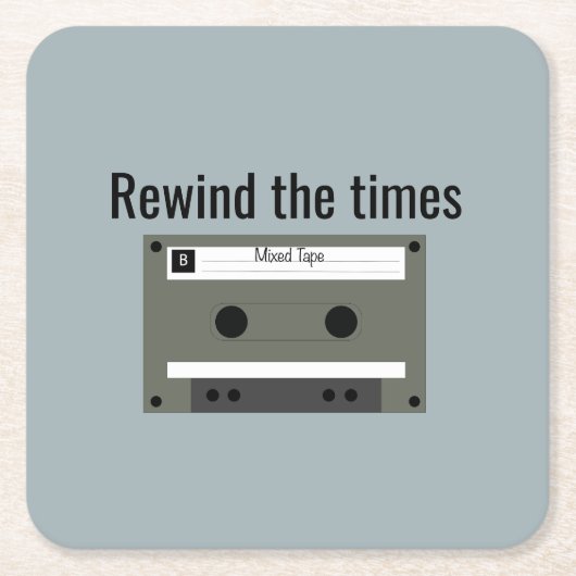 Cassette, Mixed Tape Kartonnen Onderzetters (Voorkant)