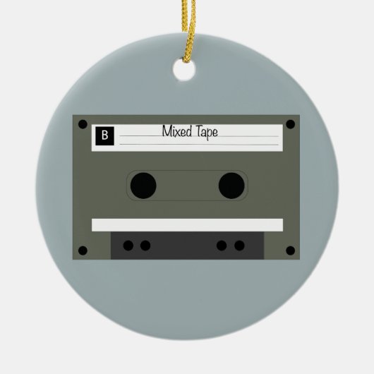 Cassette, Mixed Tape Keramisch Ornament (Voorkant)