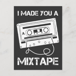 Cassette Music Retro 80's maakte ik je een gemengd Briefkaart