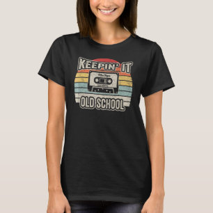 Cassette Music Retro Old School Hip Hop 80s 90s Mi T-shirt