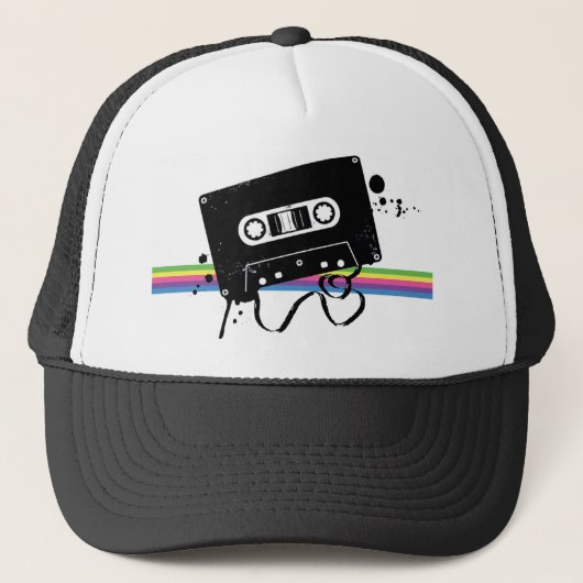Cassette-pet van 90 s trucker pet (Voorkant)
