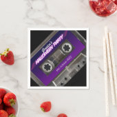 Cassette Retro 80s met een bekende Mixtapehallowee Servet (Insitu)