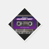 Cassette Retro 80s met een bekende Mixtapehallowee Servet (Hoek)