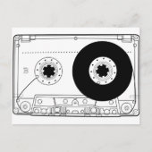 cassette retro grafisch t-shirt casette briefkaart (Voorkant)