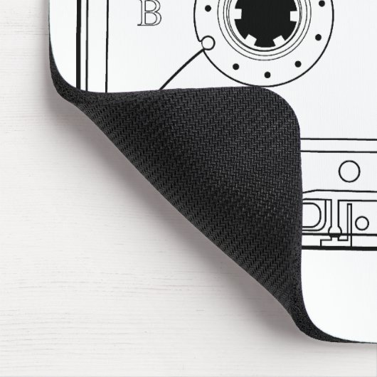 cassette retro grafisch  t-shirt casette muismat (Hoek)