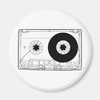 cassette retro graphic  T-shirt casette Magneet