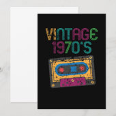Cassette Retro van 1970 Kaart (Voorkant / Achterkant)