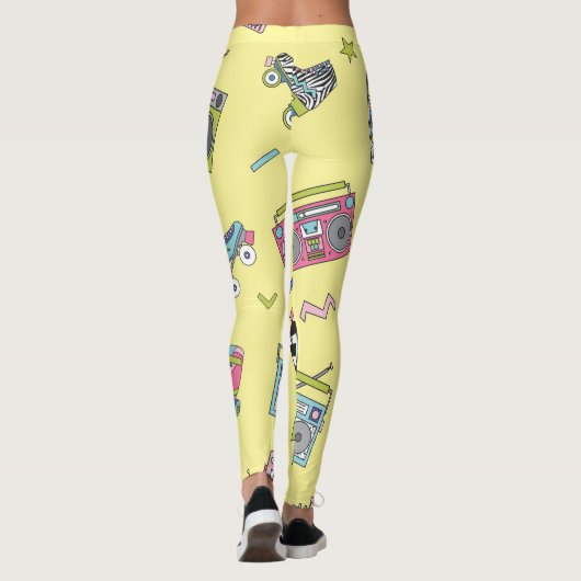 cassette, roller schaatsen: retro leggings (Achterkant)