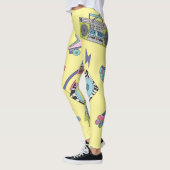  cassette, roller schaatsen: retro leggings (Links)