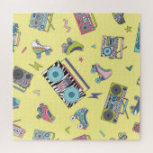  cassette, roller schaatsen: retro legpuzzel (Horizontaal)