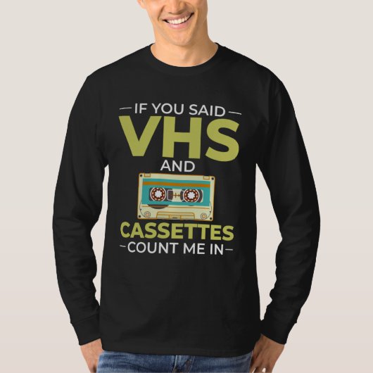 Cassette Tape Music Player Recorder Mix Audio Coll T-shirt (Voorkant)