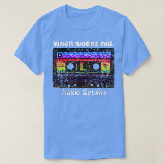 Cassette Tape Retro Music 90s Rave House Techno  T-shirt (Design voorkant)