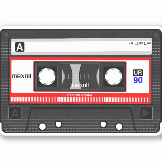 Cassette tape. sticker (Voorkant)