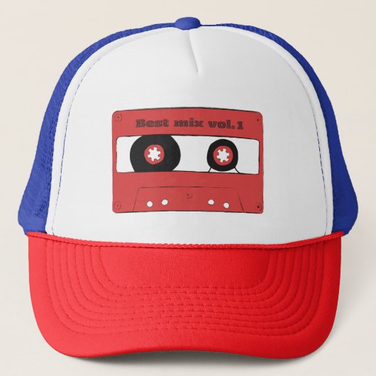 Cassette Tape T-Shirt Trucker Pet (Voorkant)