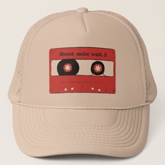 Cassette Tape T-Shirt Trucker Pet (Voorkant)