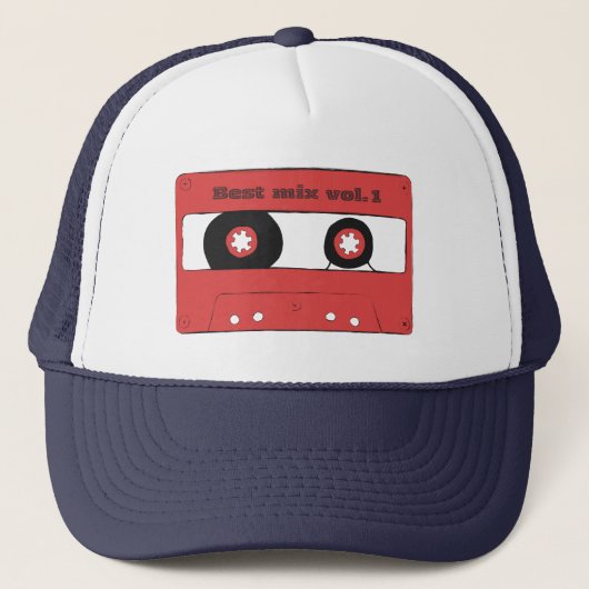 Cassette Tape T-Shirt Trucker Pet (Voorkant)