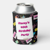 Cassette Tapes Eighties 80's 40th Birthday Photo Blikjeskoeler (Blikje Achterkant)