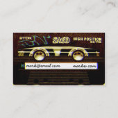 Cassette TDK Visitekaartje (Achterkant)