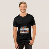 cassette uit 1984 Tri-Blend shirt (Voorkant volledig)