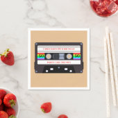  cassette verjaardag servet (Insitu)