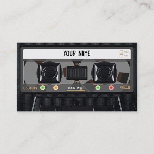 Cassette Visitekaartje (Voorkant)