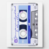 cassetteband - blauw - fotoplaat (Voorkant)