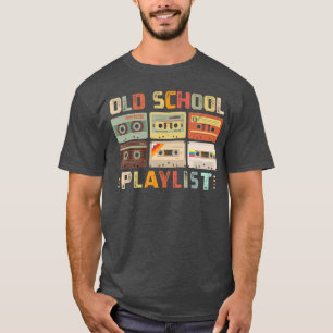 Cassetteband Muziek 80s Retro Old School Afspeelli T-shirt