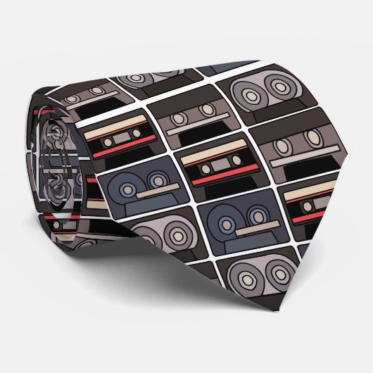 Cassetteband Retro Stropdas (Opgerold)
