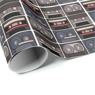 Cassetteband Verjaardagsfeestje Cadeaupapier