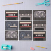 Cassetteband Verjaardagsfeestje Tissuepapier (Craft)