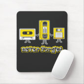 cassetteband VHS Diskette Muismat (Met muis)