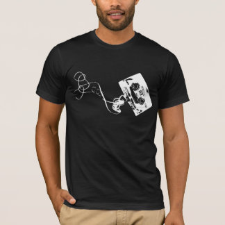 cassetteband wit t-shirt