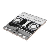 cassetteband - zwart - tegeltje (Zijkant)