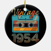  Cassettebandje 1954 Retro 69e verjaardag 69 Keramisch Ornament (Achterkant)