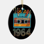  Cassettebandje 1964 Retro 59e verjaardag 59 Keramisch Ornament (Rechts)