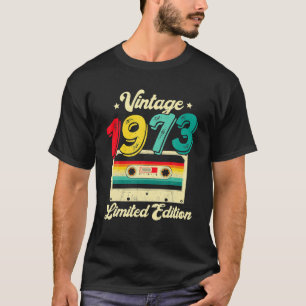  Cassettebandje 1973, geboortedag, geboren in T-shirt