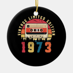 Cassettebandje 1973 Keramisch Ornament