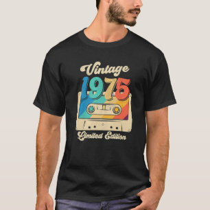 Cassettebandje 1975 47e beperkte uitgave 47 jaar O T-shirt