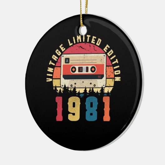 Cassettebandje 1981 Keramisch Ornament (Links)