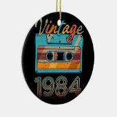  Cassettebandje 1984 Retro 39e verjaardag 39 Keramisch Ornament (Rechts)