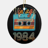  Cassettebandje 1984 Retro 39e verjaardag 39 Keramisch Ornament (Links)