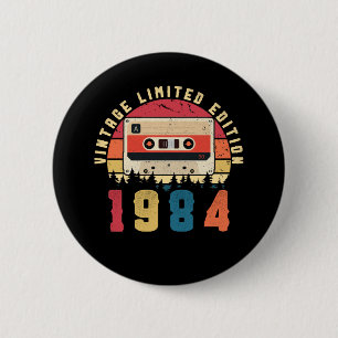 Cassettebandje 1984 Ronde Button 5,7 Cm