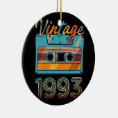 Cassettebandje 1993 Retro 30th Birthday 30 Keramisch Ornament (Rechts)