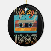 Cassettebandje 1993 Retro 30th Birthday 30 Keramisch Ornament (Links)