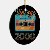  Cassettebandje 2000 Retro 23rd verjaardag 23 Keramisch Ornament (Rechts)