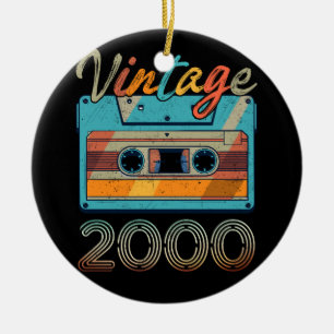  Cassettebandje 2000 Retro 23rd verjaardag 23 Keramisch Ornament