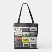 Cassettebandje 80's Retro van Music Lover Tote Bag (Achterkant)