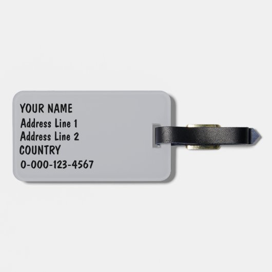 Cassettebandje aangepast bagagelabel (Achterkant horizontaal)