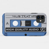 Cassettebandje aangepaste iPhone case-mate Case (Achterkant (horizontaal))