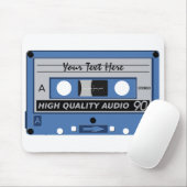 Cassettebandje aangepaste mousepad muismat (Met muis)